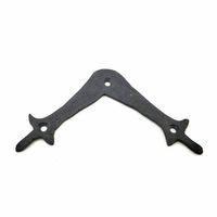 Antika Tarz Dekoratif Pirinç Zambak Gönye - Üst, 107x107 Mm, Oksit