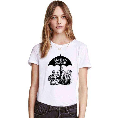 The Umbrella Academy Umbrella Coffee Kadın Beyaz Tshirt