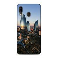 Samsung Galaxy A20 Uyumlu Kılıf Azarbaijan (32) Soft Silikon Kılıf Azerbaycan Kuleleri