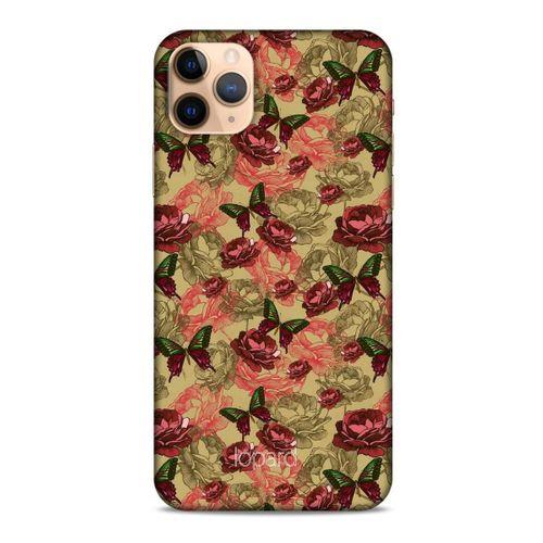 Apple Iphone 11 Pro Kılıf Kelebek Etkisi (39) Liquid Crystal Kılıf Turuncu Yeşil