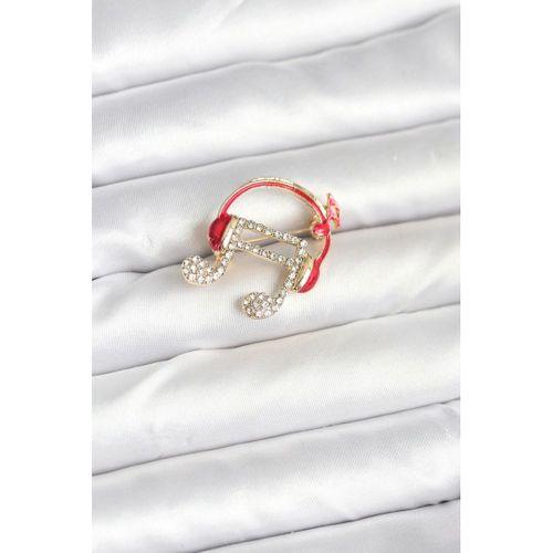 Kulaklıklı Nota Model Broş