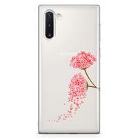 Samsung Galaxy Note 10 Kılıf Hüzünlü Ortanca Arka Kapak Koruma Desenli Full Koruyucu