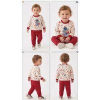 6/18 Ay Galaksi Baskılı Bebek Takımı