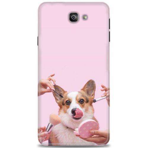 Samsung Galaxy J7 Prime Kılıf HD Baskılı Kılıf - Sevimli Köpek + Tam Ekran Koruyucu