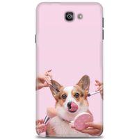Samsung Galaxy J7 Prime Kılıf HD Baskılı Kılıf - Sevimli Köpek + Tam Ekran Koruyucu