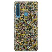 Samsung Galaxy A9 2018 Kılıf Şapka Eldiven Doodle Arka Kapak Koruma Desenli Full Koruyucu