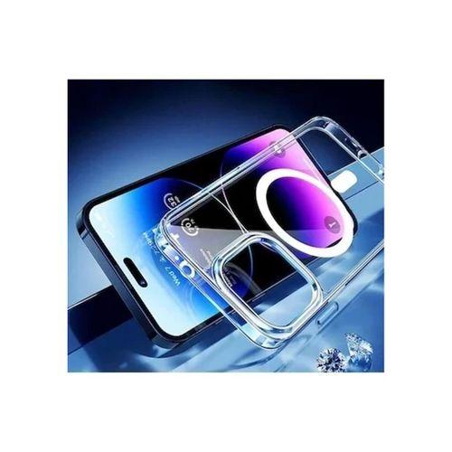İphone 15 Plus Magsafe Sert Şeffaf Telefon Kılıfı