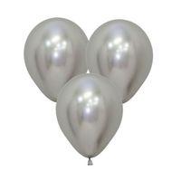 Gemar Metalik Balon Gümüş Silver - 15 adet