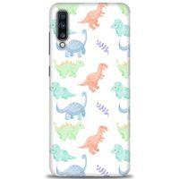 Samsung Galaxy A70 Kılıf HD Baskılı Kılıf - Minik Dinazorlar + Tam Ekran Koruyucu