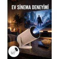 Sinema Projektörü Android Hdmı Usb Wifi Ses Çıkışlı Ayaklı Projeksiyon Taşınabilir Yeni Nesil