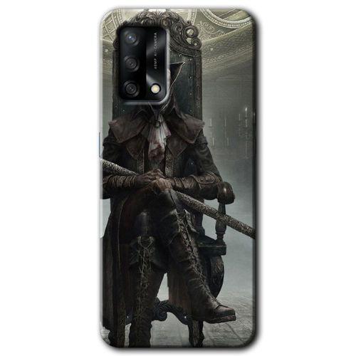 Oppo A74 Kılıf Baskılı Kapak - Bloodborne Hunters +Tam Kaplayan Mat Seramik