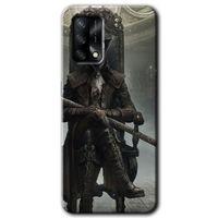 Oppo A74 Kılıf Baskılı Kapak - Bloodborne Hunters +Tam Kaplayan Mat Seramik