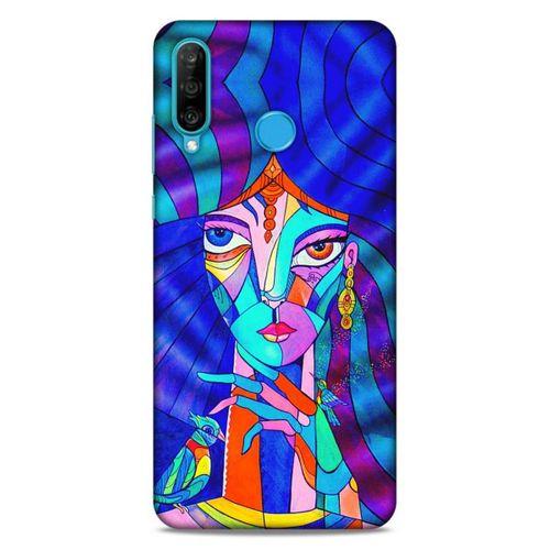 Lopard Huawei P30 Lite Uyumlu Kılıf Sürreal Yüzler ♀ (45) Liquid Air Kılıf Baskılı