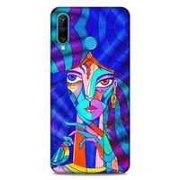 Lopard Huawei P30 Lite Uyumlu Kılıf Sürreal Yüzler ♀ (45) Liquid Air Kılıf Baskılı
