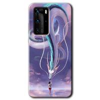 Huawei P40 Pro Kılıf HD Desen Baskılı Arka Kapak - Dragon Snake + Kırılmaz Cam