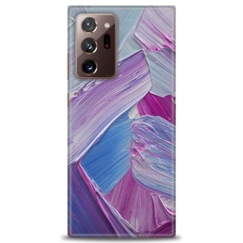 Samsung Galaxy Note 20 Ultra Kılıf HD Baskılı Kılıf - Purple + Tam Ekran Koruyucu