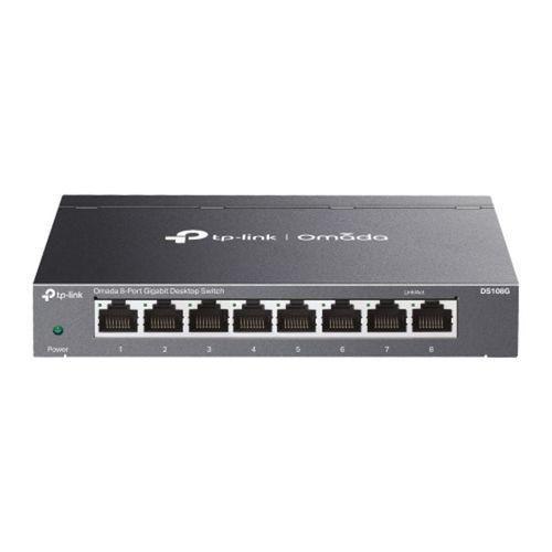OMADA DS108G, 8 Port Gigabit,  Yönetilemez, Masaüstü/Vesa Metal Kasa Sessiz Switch