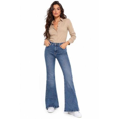 Kadın İspanyol Paça Fit Jean Pantolon BGL-ST05451