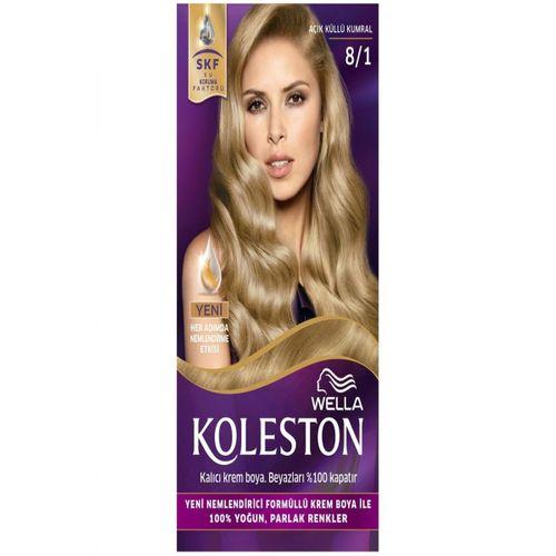 KOLESTON SAÇ BOYA SET 8.1 AÇIK KÜLLÜ KUMRAL