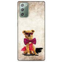 Samsung Galaxy Note 20 Kılıf Köpek Kıyafetleri (14) Lansman Kılıf Chihuahua Papyon