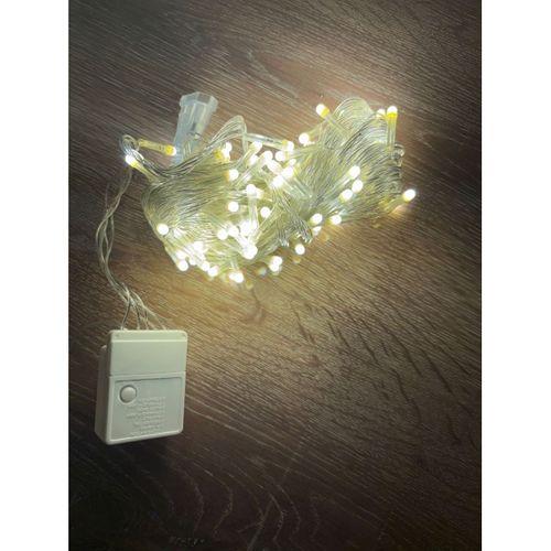 10m 100 Led Damla Uçlu Gün Işığı Şeffaf Kablo