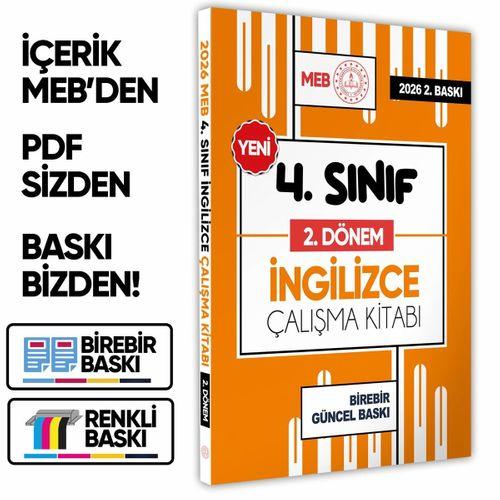 2026 MEB ÖDM İlkokul 4 Sınıf İNGİLİZCE 2 DÖNEM Çalışma Kitabı Alıştırmalı Soru Bankası BASKI ÜCRETİ