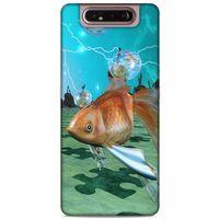 Lopard Samsung Galaxy A80 Uyumlu Kılıf Manipülasyon ☻ (29) Arka Koruma Kılıfı Baskılı
