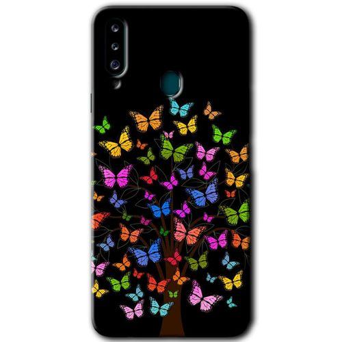 Galaxy A20s Kılıf HD Desen Baskılı Arka Kapak - Cacti Prairies + Kırılmaz Cam
