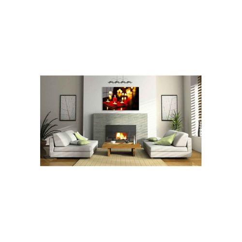 Dekorcumshop Mum Kandil Cam Tablo 4mm Dayanıklı Temperli Cam