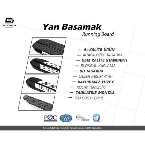 Evo Siyah Yan Basamak Profil 153 Cm Etekli