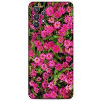 Lopard Samsung Galaxy A32 Uyumlu Kılıf Bahar (40) Fit Silikon Kılıf Koyu Pembe