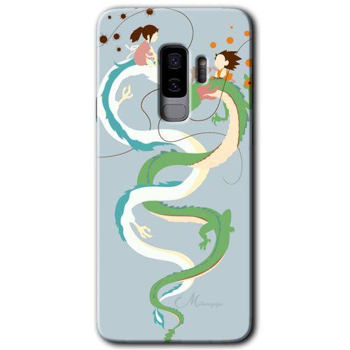 MRCİLETİSİM MRCİLETİSİM Samsung Galaxy S9 Plus Kılıf HD Desen Baskılı Arka Kapak + Temperli Cam - Snake Friendship