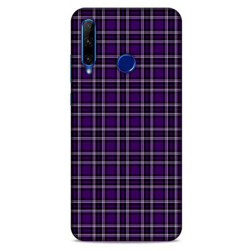 Huawei Honor 20 Lite Uyumlu Kılıf Mor Delisi (11) Tam Koruma Çizgili