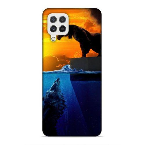 Samsung Galaxy A22 Uyumlu Kılıf BMovie (32) Soft Silikon Kılıf Godzilla