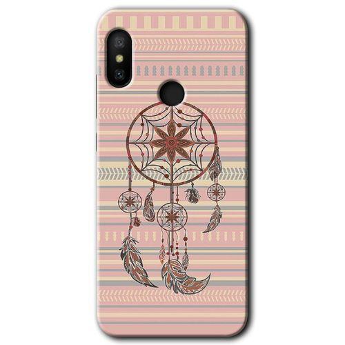 Xiaomi Mi A2 Lite Kılıf HD Desen Baskılı Arka Kapak - Mandala Retro + Kırılmaz Cam