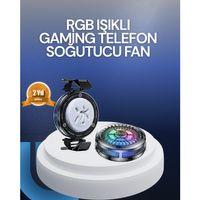 Rgb Led Telefon Soğutucu Fan Yüksek Hızlı Soğutma  Cooler