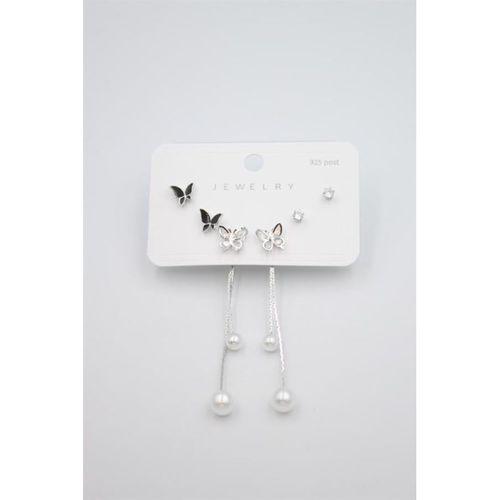 Çoklu Set Küpe - Gümüş