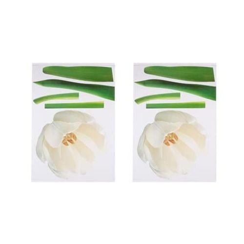 2 Adet Defter Sticker,Laptop Sticker Çiçekli Pvc 70X50X0,5Cm