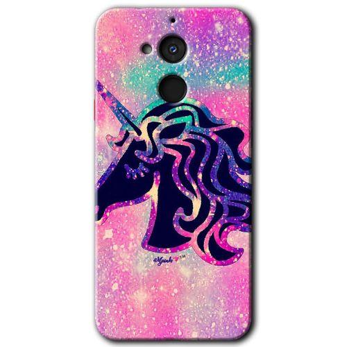 General Mobile GM 8 HD Baskılı Kılıf + 9D Tam Ekran Koruyucu - Unicorn Kristal