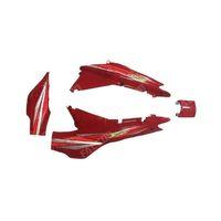 BİSAN Bisan Lifan Sele Altı Sağ Sol Akü Kapağı Ve Birleştirici Kapak (Kırmızı)