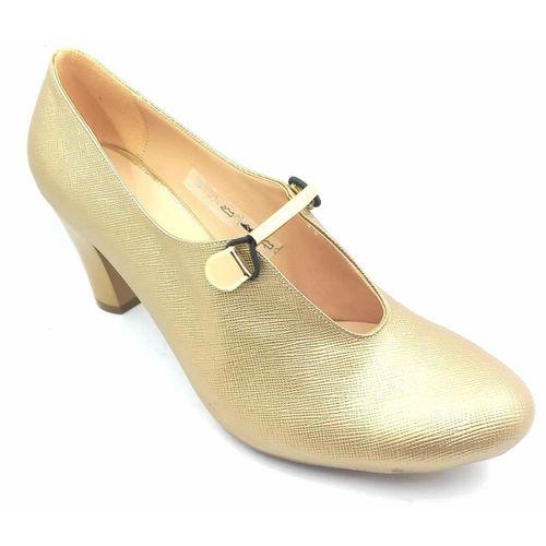 Punto 533045 Altın Kadın Topuklu Günlük Ayakkabı