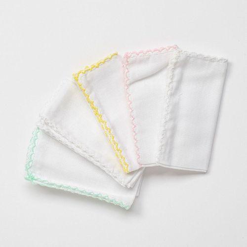 Andywawa Andywawa AC24447 Basic 5'Li Bebek Ağız Mendili 25x25 cm Pink