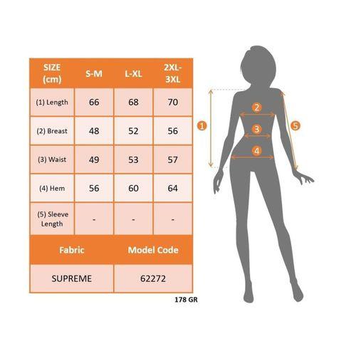 Kadın Askılı Fermuarlı Desenli Uzun Süprem Bluz