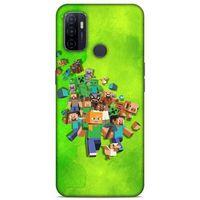 Lopard Huawei P40 Uyumlu Kılıf PiXel (28) Arka Kapak Steve Karakter