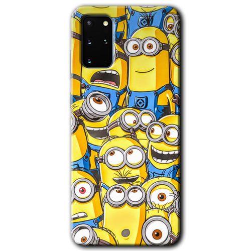Potkal Hediye Fabrikası Samsung Galaxy S20 Plus Kılıf HD Desen Baskılı Arka Kapak - Minion Ordusu