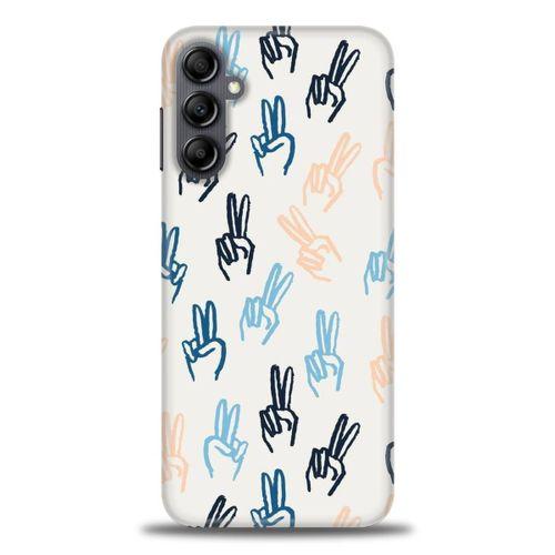 Samsung Galaxy A14 Kılıf HD Baskılı Kılıf - Tavşan Kulağı + Tam Ekran Koruyucu