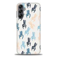 Samsung Galaxy A14 Kılıf HD Baskılı Kılıf - Tavşan Kulağı + Tam Ekran Koruyucu