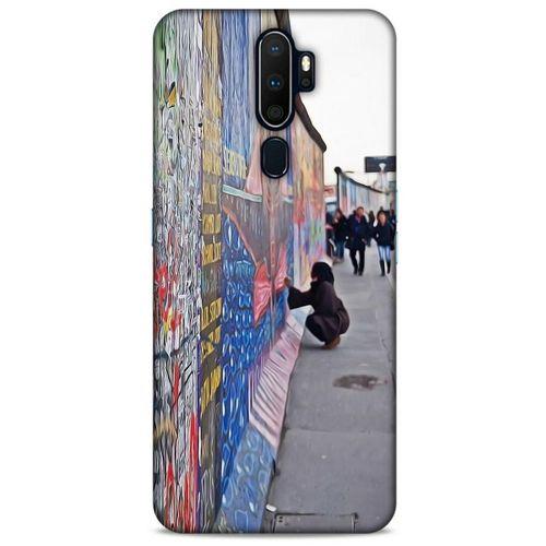 Oppo A5 2020 Kılıf Almanya (40) Fit Silikon Kılıf Berlin Duvarı