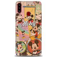 Samsung Galaxy A20S Kılıf HD Baskılı Kılıf - I Love Mickey + Tam Ekran Koruyucu
