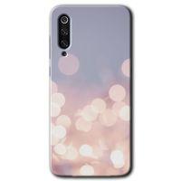 Xiaomi Mi 9 Kılıf HD Desen Baskılı Arka Kapak - Blur Lights + Kırılmaz Cam